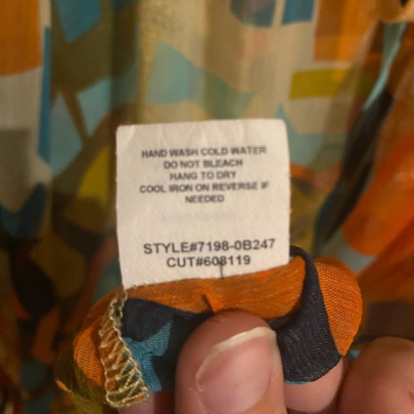 Colourful CHA CHA VENTE Top Size Medium EUC - Picture 6 of 7